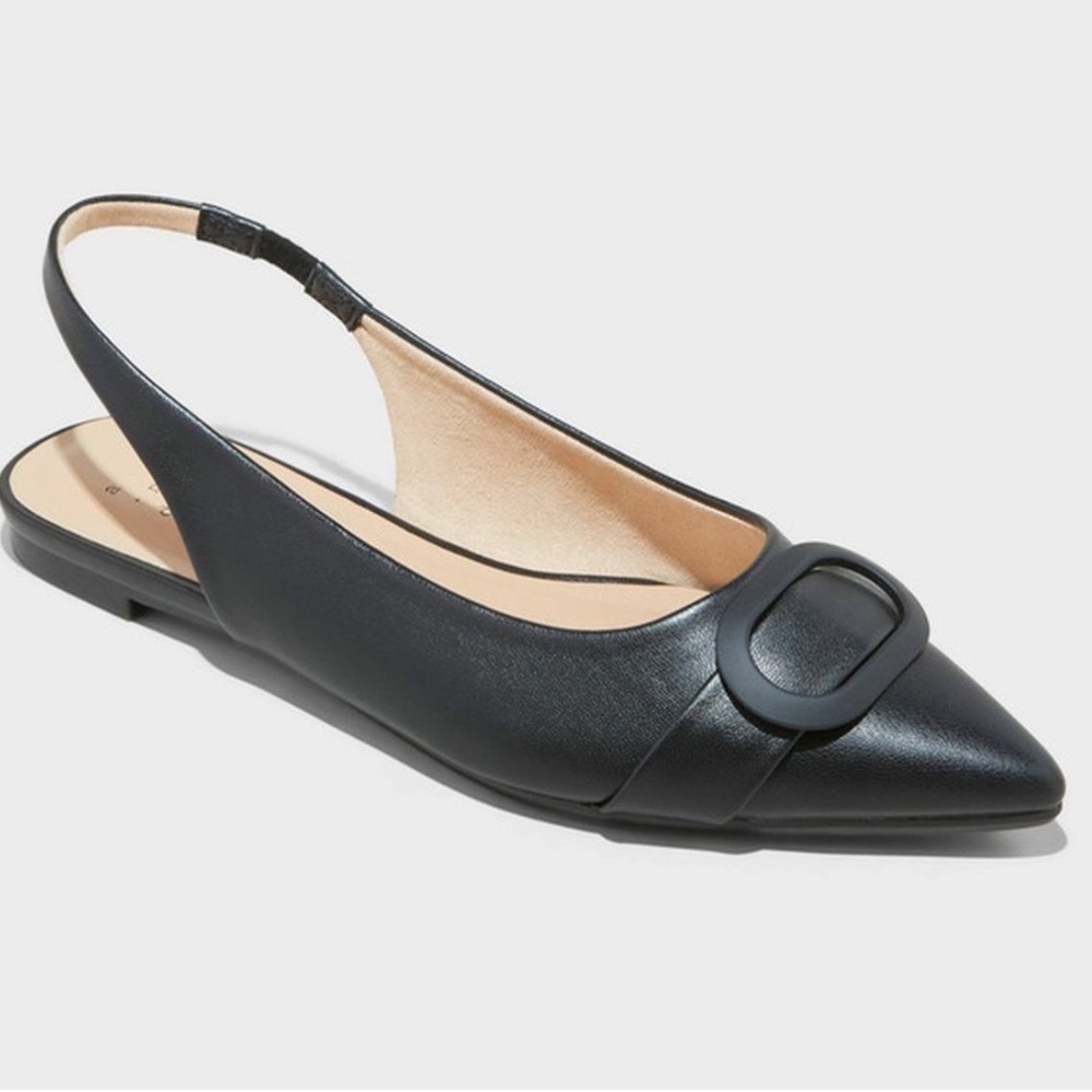 A New Day Vintage Y2K Jenny Pointed Toe Slingback Flats Women's Size 8.5